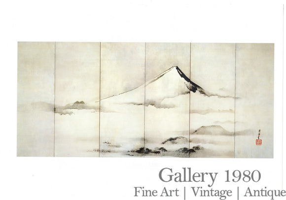 Masters of Fuji | Tani Buncho | Illustration of Fuji on a Folding Screen