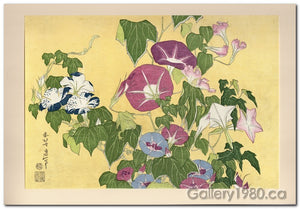 Hokusai | Frog on Morning Glory
