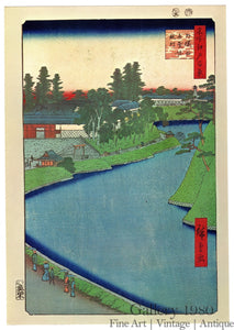 Hiroshige | The Benkei Moat from Soto-Sakurada to Kōjimachi