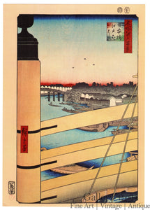 Hiroshige | Nihonbashi Bridge and Edobashi Bridge