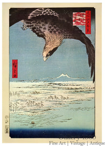 Hiroshige | A Birdseye Viw of 100,000 Tsubo of Suzaki